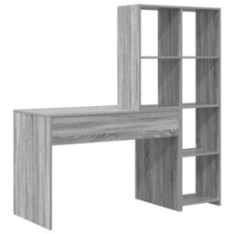 Walplus Desk With Shelf Grey Sonoma 138.5 X 55 X 143 Cm Engineered Wood - thumbnail 7