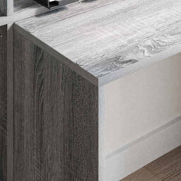 Walplus Desk With Shelf Grey Sonoma 138.5 X 55 X 143 Cm Engineered Wood - thumbnail 4