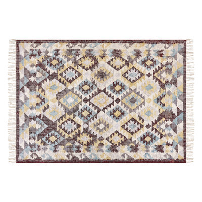 Beliani Rug Fener Multicolour 140 X 200 Cm Jute - image 1