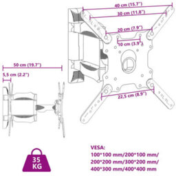 Walplus Tv Wall Mount For 32-55 Inch Screen Max Vesa 400X400 mm 35Kg - thumbnail 9
