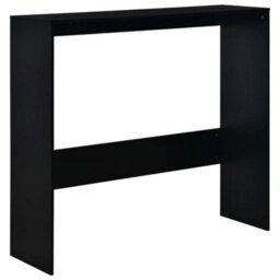 Berkfield Bar Table With 2 Table Tops Black 130X40X120 Cm - thumbnail 7
