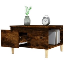 Vidaxl Coffee Table Smoked Oak 55X55X36.5 Cm Engineered Wood - thumbnail 5