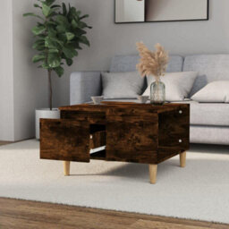 Vidaxl Coffee Table Smoked Oak 55X55X36.5 Cm Engineered Wood - thumbnail 3