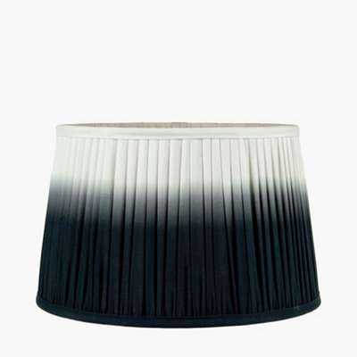 Pacific Lifestyle 35Cm Black Ombre Soft Pleated Tapered Lampshade - image 1