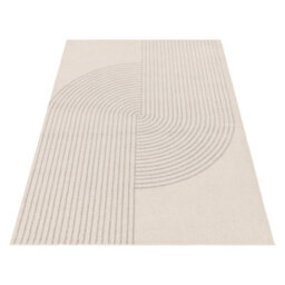Cream Arch Abstract Modern Easy To Clean Rug For Living Room Bedroom And Dining Room-160Cm X 230Cm - thumbnail 3