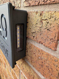 One Of A Kind Design Uk Illuminated Led House Sign 85 Leds, Waterproof Address Light, Auto On/off, 305X155mm - Black - thumbnail 8