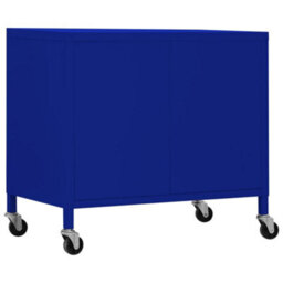 Berkfield Storage Cabinet Navy Blue 60X35X56 Cm Steel - thumbnail 5