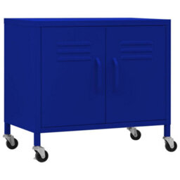 Berkfield Storage Cabinet Navy Blue 60X35X56 Cm Steel - thumbnail 2