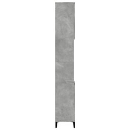 Berkfield Bathroom Cabinet Concrete Grey 30X30X190 Cm Engineered Wood - thumbnail 6
