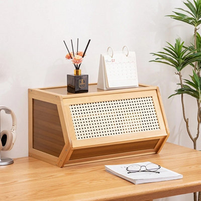 70Cm Stackable Bamboo Cabinet Home Storage Organiser - image 1