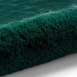 Jewel Green Shaggy Rug, 80mm Thickness Plain Rug, Anti-Shed Durable Modern Rug For Bedroom, & Dining Room-120Cm X 170Cm - thumbnail 5