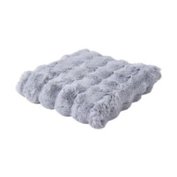 Living And Home Light Gray Thickened Faux Rabbit Fur Knitted Sofa Cushion Cover/sofa Throw, 150Cm W X 90Cm D - thumbnail 5