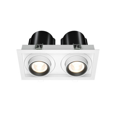 Luminosa Lighting Luminosa Hidden Twin Recessed Downlight White 3000K 1450Lm - image 1