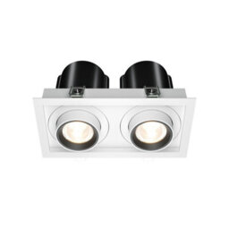 Luminosa Lighting Luminosa Hidden Twin Recessed Downlight White 3000K 1450Lm - thumbnail 1
