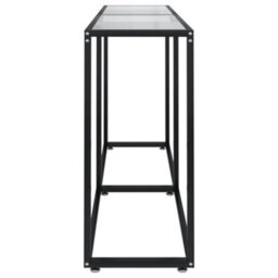 Berkfield Console Table Transparent 160X35X75.5Cm Tempered Glass - thumbnail 4