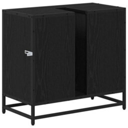 Walplus Bathroom Sink Cabinet Black Oak 65 X 33 X 60 Cm Engineered Wood - thumbnail 8