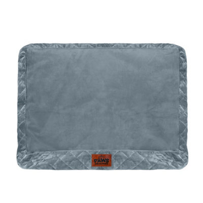 Slumberdown Medium Dog Bed Zipped Removable & Washable Microfleece Velour Replacement/spare Cover With Anti Slip Bottom Grey - image 1