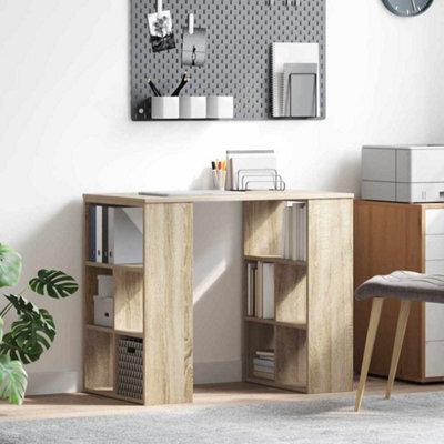 Berkfield Corner Desk Sonoma Oak Mdf Medium Sonoma Oak Corner Desk - image 1
