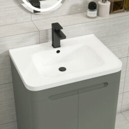 Royal Bathrooms Venice 600mm Sage Green Wall Hung Vanity Unit 2 Drawer With Ceramic Basin - thumbnail 7