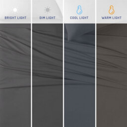 "Ameha Fitted Sheet 40Cm Extra Deep Pocket Bedsheet Elastic Corners Soft Microfiber Fitted Sheet 16"" Charcoal (Double, 137 X 190Cm)" - thumbnail 7