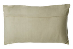 Orsina Rectangular Ivory And Silver Check Cushion - thumbnail 3