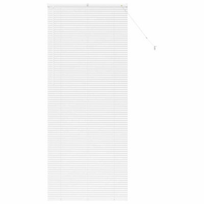 Berkfield Modern Window Blind With Curtains Manual White Aluminium