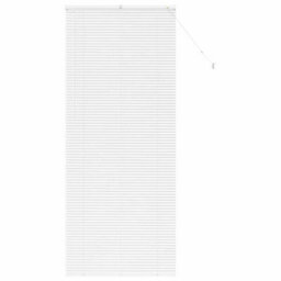 Berkfield Modern Window Blind With Curtains Manual White Aluminium