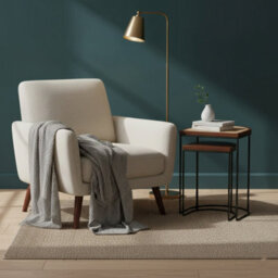 Giselle Wood & Metal Nest Of 2 Table - thumbnail 6
