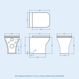Nes Home Nanuya 1000mm Floor Standing White Vanity, Basin & Btw Rimless Toilet - thumbnail 7