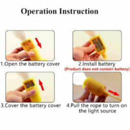 8Pcs Portable Battery Led Lamp Bulb For Outdoor - thumbnail 3