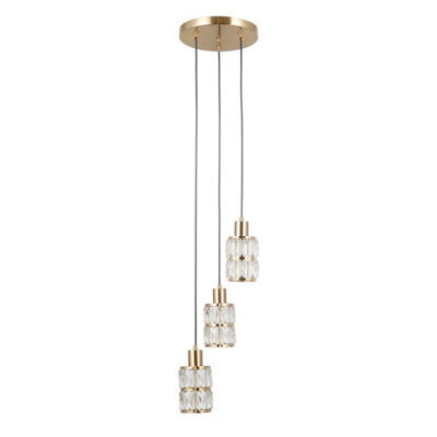 Luminosa Lighting Luminosa Alma Cluster Pendant Ceiling Light Gold 3Xe27 - image 1