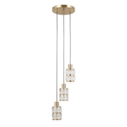 Luminosa Lighting Luminosa Alma Cluster Pendant Ceiling Light Gold 3Xe27 - thumbnail 1