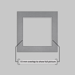 Ak Frames 12X12 Mid Grey Picture Mounts To Fit 10X10 Aperture Size - Mount Board Only (No Frame Included) - thumbnail 4
