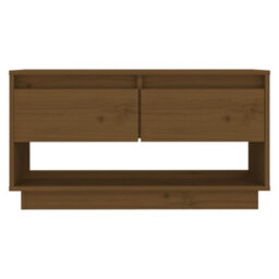 Walplus Tv Cabinet Honey Brown 74X34X40 Cm Solid Wood Pine - thumbnail 3