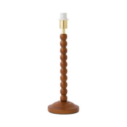 Valuelights Bobbin Walnut Wooden Bobble Table Lamp Base - thumbnail 5