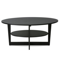 Walplus Furinno Jaya 15020Wn Oval Coffee Table, Walnut - thumbnail 5