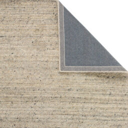 Modern Striped Easy To Clean Cream Wool Rug For Living Room & Bedroom-120Cm X 170Cm - thumbnail 4