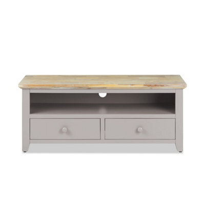 Statement Furniture Florence Truffle Tv Stand With 2 Drawers And Shelf - image 1