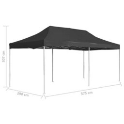 Berkfield Professional Folding Party Tent Aluminium 6X3 M Anthracite - thumbnail 8