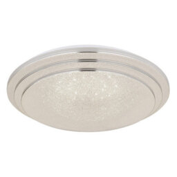 Luminosa Lighting Luminosa Aley Patterned Glass Flush Ceiling Light White Led Dimmable 2700-6500K Remote Control - thumbnail 7