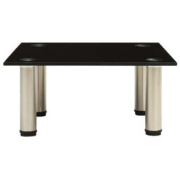 Berkfield Tv Stand Black 40X35X17 Cm Tempered Glass - thumbnail 2