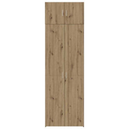 Berkfield Storage Cabinet Artisan Oak 70X42.5X225 Cm Engineered Wood - thumbnail 8