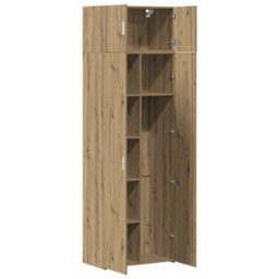 Berkfield Storage Cabinet Artisan Oak 70X42.5X225 Cm Engineered Wood - thumbnail 5