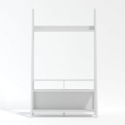 LPD Tiva White Ladder Tv Unit - Sleek Leaning Design With Spacious Media Display & Shelving W 105 X L 38.6 X H 175.4 Cm - thumbnail 2