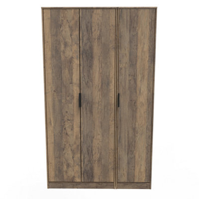 Fuji 3 Door Wardrobe In Vintage Oak (Ready Assembled) - image 1