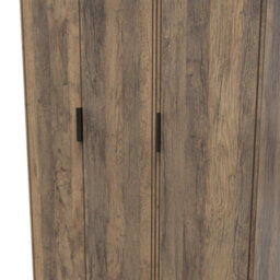 Fuji 3 Door Wardrobe In Vintage Oak (Ready Assembled) - thumbnail 4