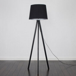 Valuelights Barbro Black Tripod Floor Lamp With Tapered Shade - thumbnail 4