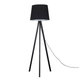 Valuelights Barbro Black Tripod Floor Lamp With Tapered Shade - thumbnail 1