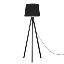 Valuelights Barbro Black Tripod Floor Lamp With Tapered Shade - thumbnail 2