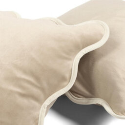 OHS 2 Pack Matte Velvet Scallop Edge Cushion Covers Home Decor Set - thumbnail 3